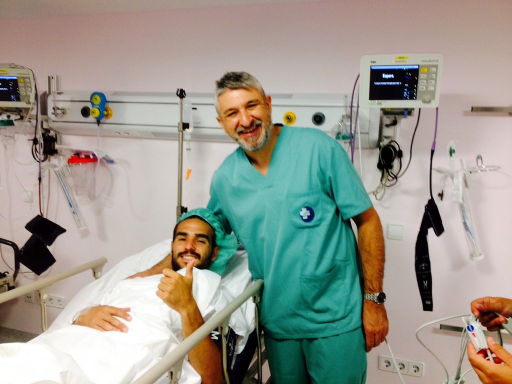 Chicho, operado con éxito por el médico del Palma Futsal (Copiar)