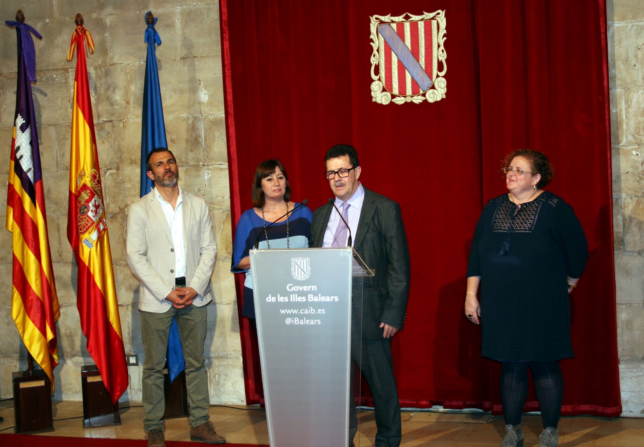 Miquel Jaume en su intervención en la recepción del Govern Balear (Copy)