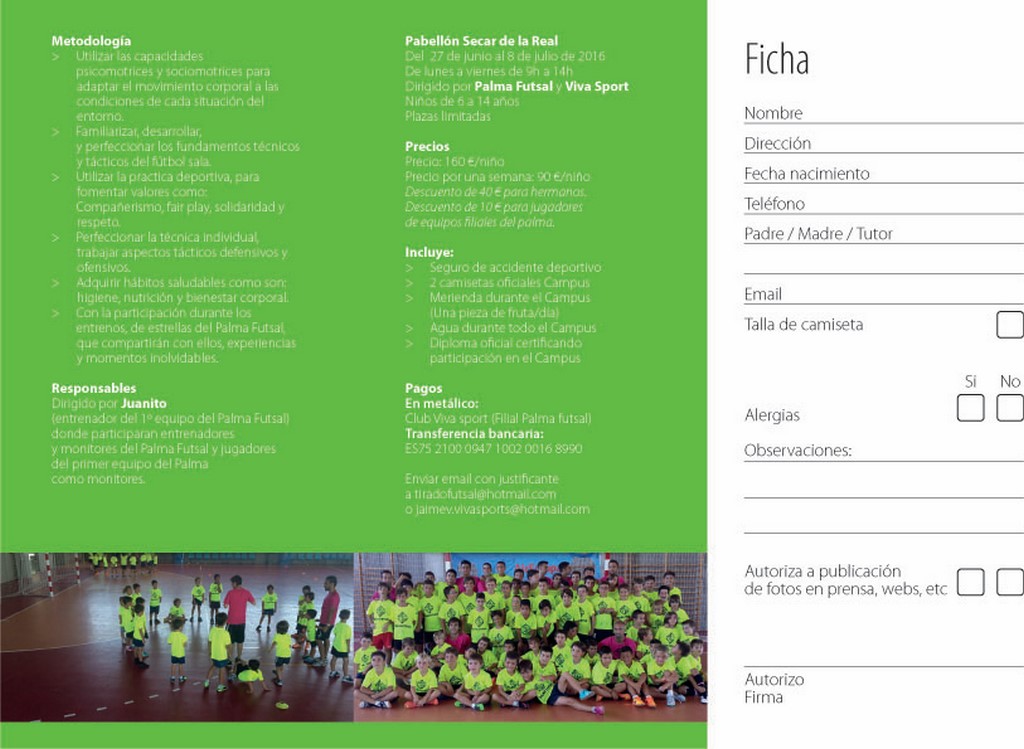 Tríptico del campus del Palma Futsal - Cara 2 (Copiar)