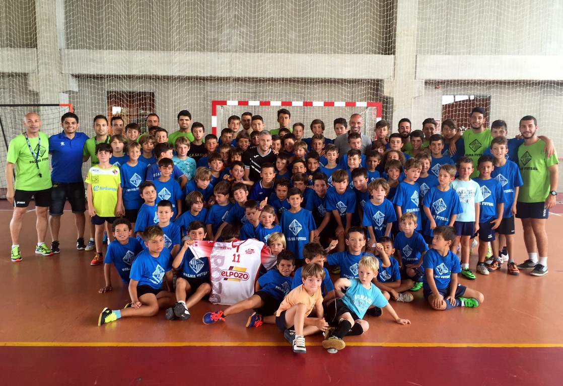 Miguelín y Vadillo, protagonistas del campus del Palma Futsal (Copiar)