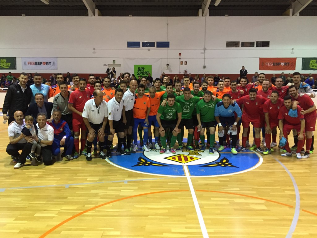 Visita del Palma Futsal a Menorca para colaborar con el fútbol sala menorquín