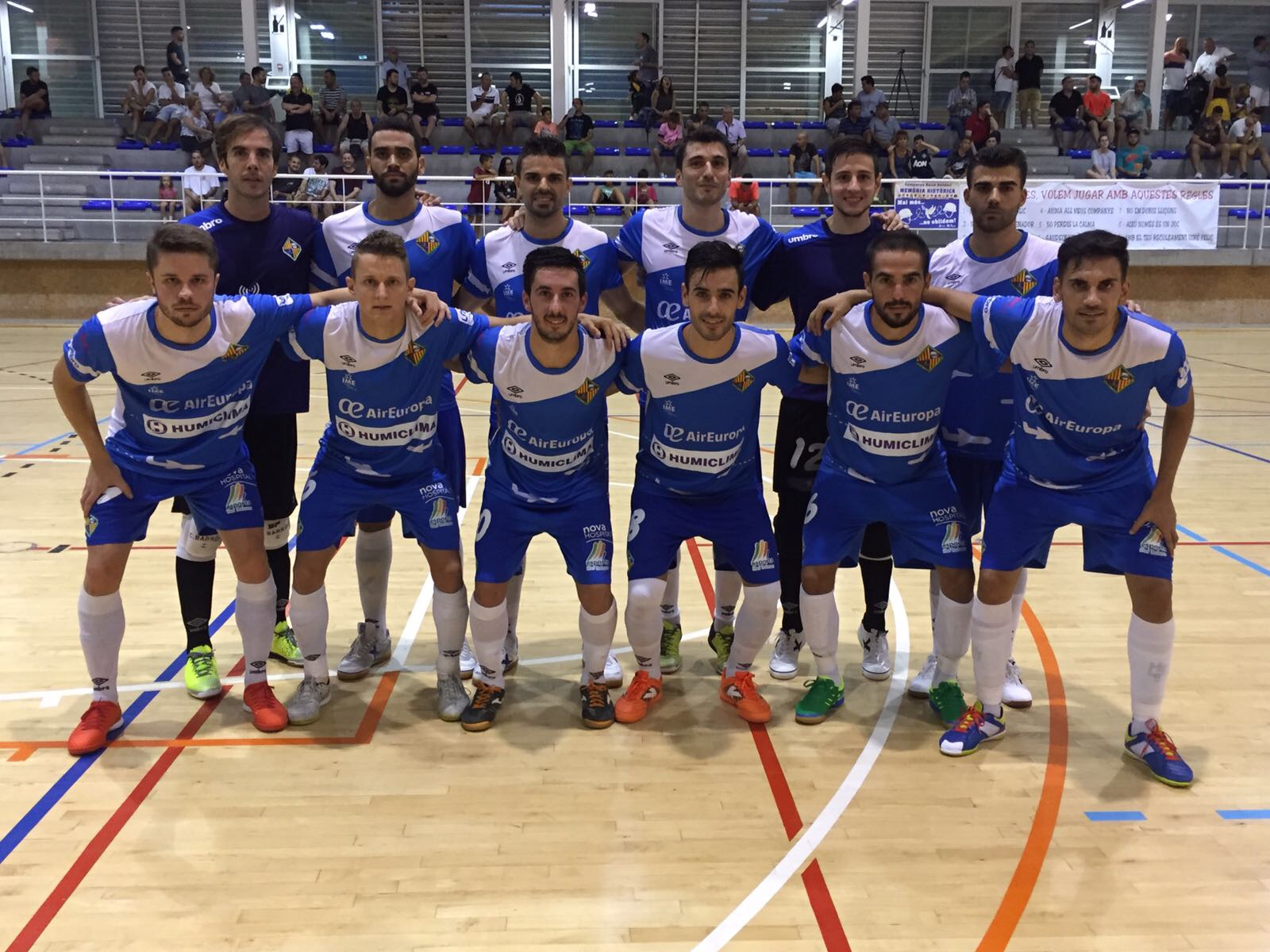Formación del Palma Futsal ante el Catgas
