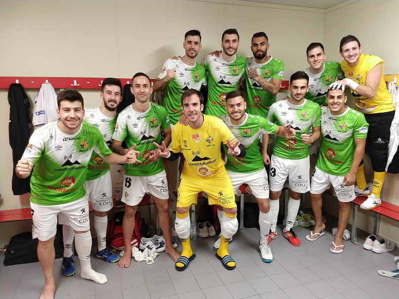 web El Palma Futsal feliz tras la victoria