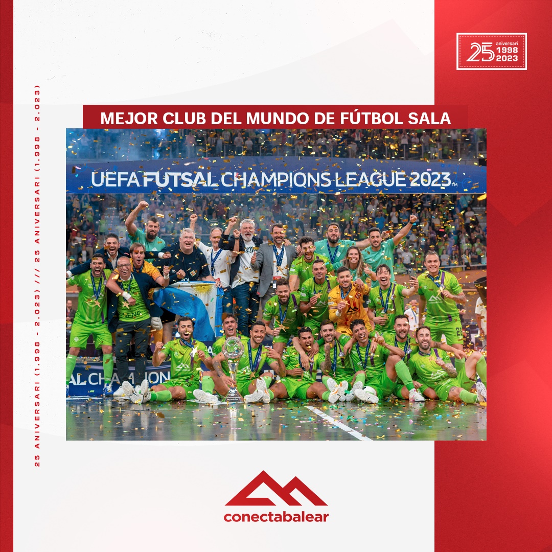 Mallorca Palma Futsal, eleito o melhor clube de futsal do mundo
